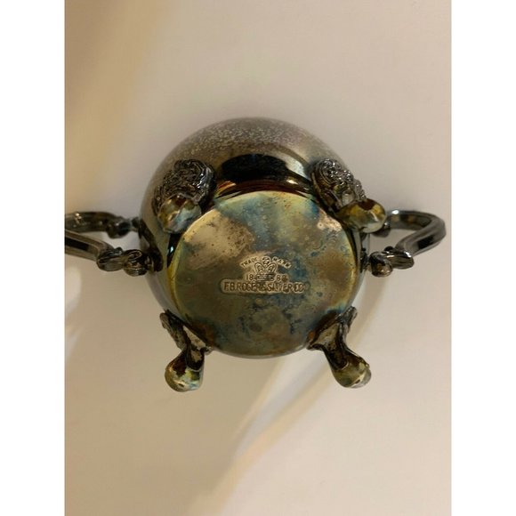 Vintage FB Rogers Silver Co silver plated Footed sugar bowl - Picture 9 of 9